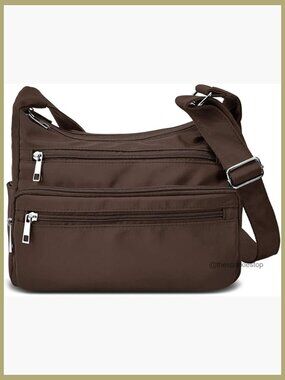 Nylon Multi Pocket RFID Crossbody Bag for Women Travel Handbag